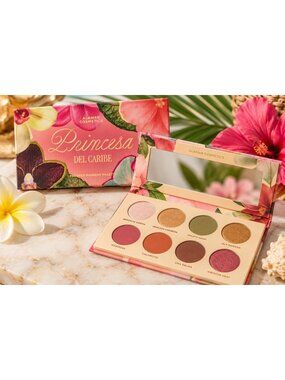 Alamar Cosmetics Princesa del Caribe Pressed Pigment Eyeshadow Palette 8 Shades